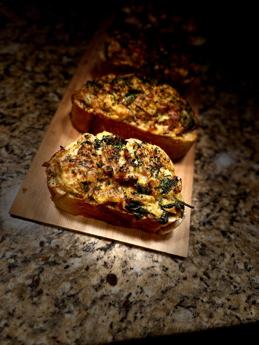 Spinach & Crab Shrimp Toast Recipe