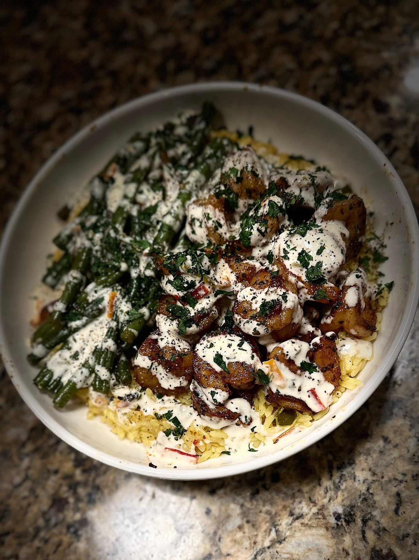 Creamy Lemon Shrimp Bowl Recipe