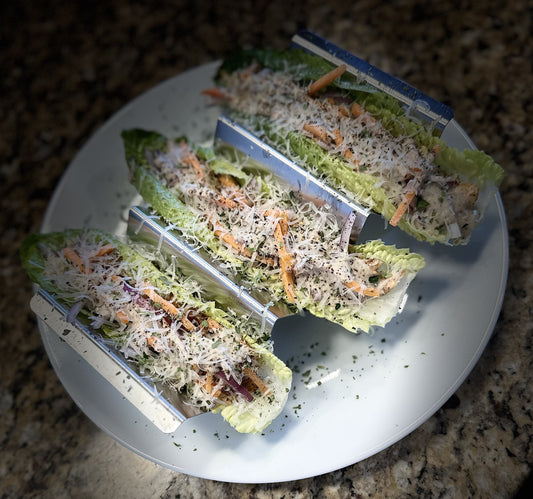 Salmon Caesar Lettuce Boats Recipe