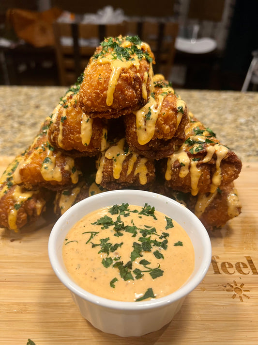 Buffalo Chicken Egg Rolls