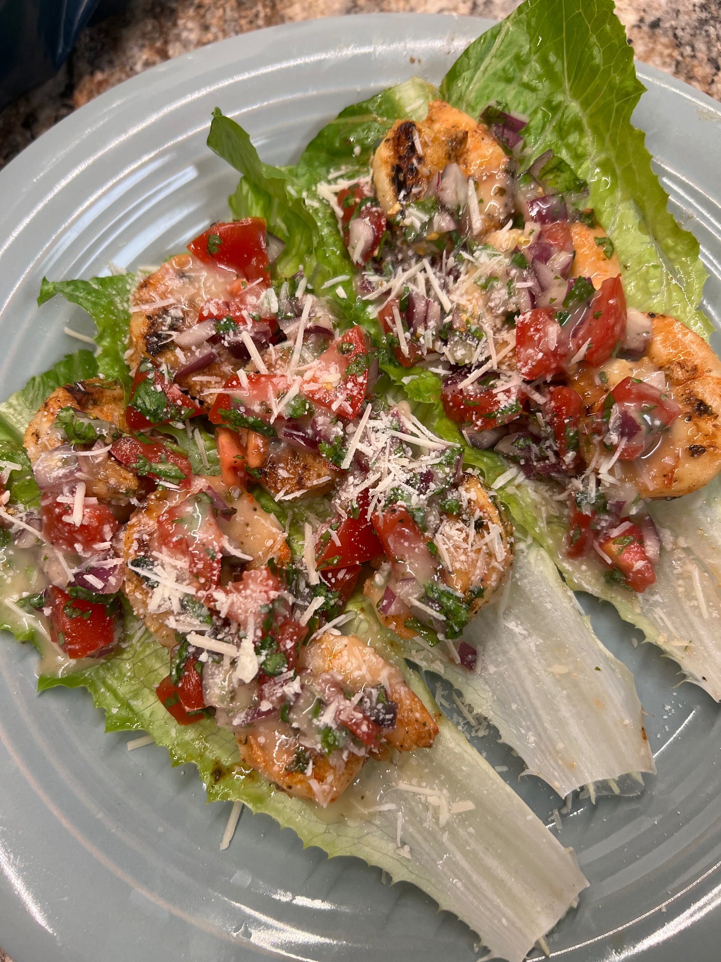 Grilled Shrimp Lettuce Boats Recipe