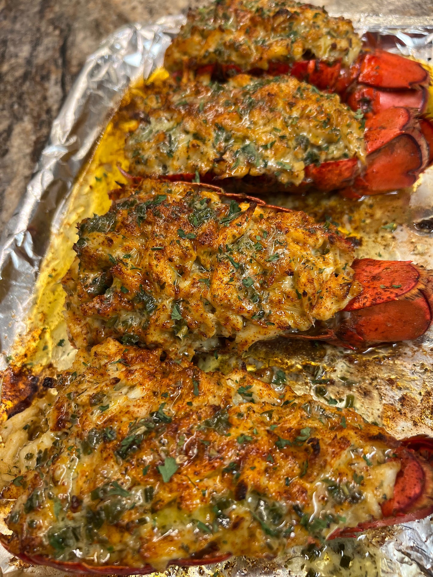 Crab Stuffed Lobster Tails Recipe