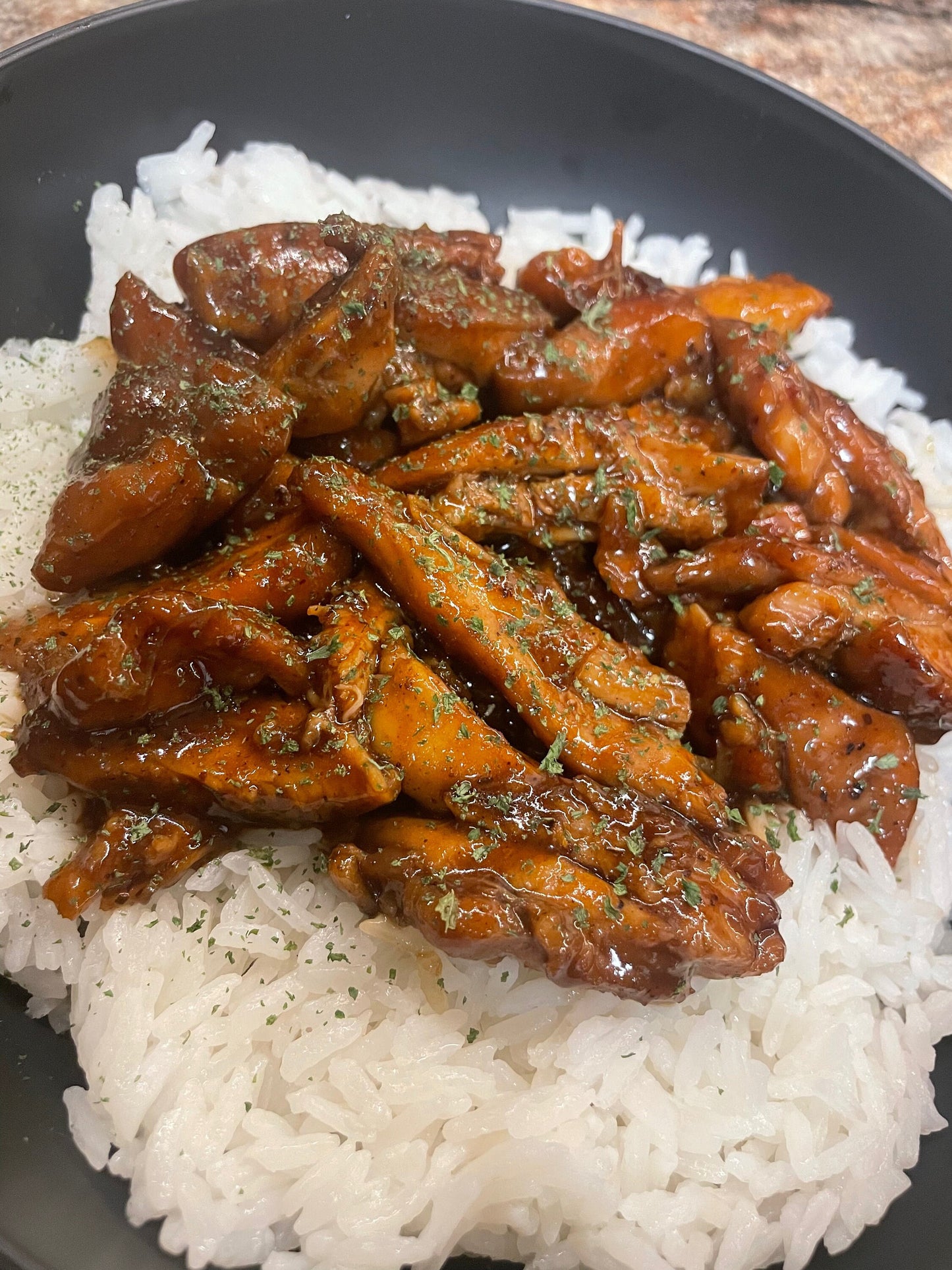 Bourbon Chicken Bowl Recipe