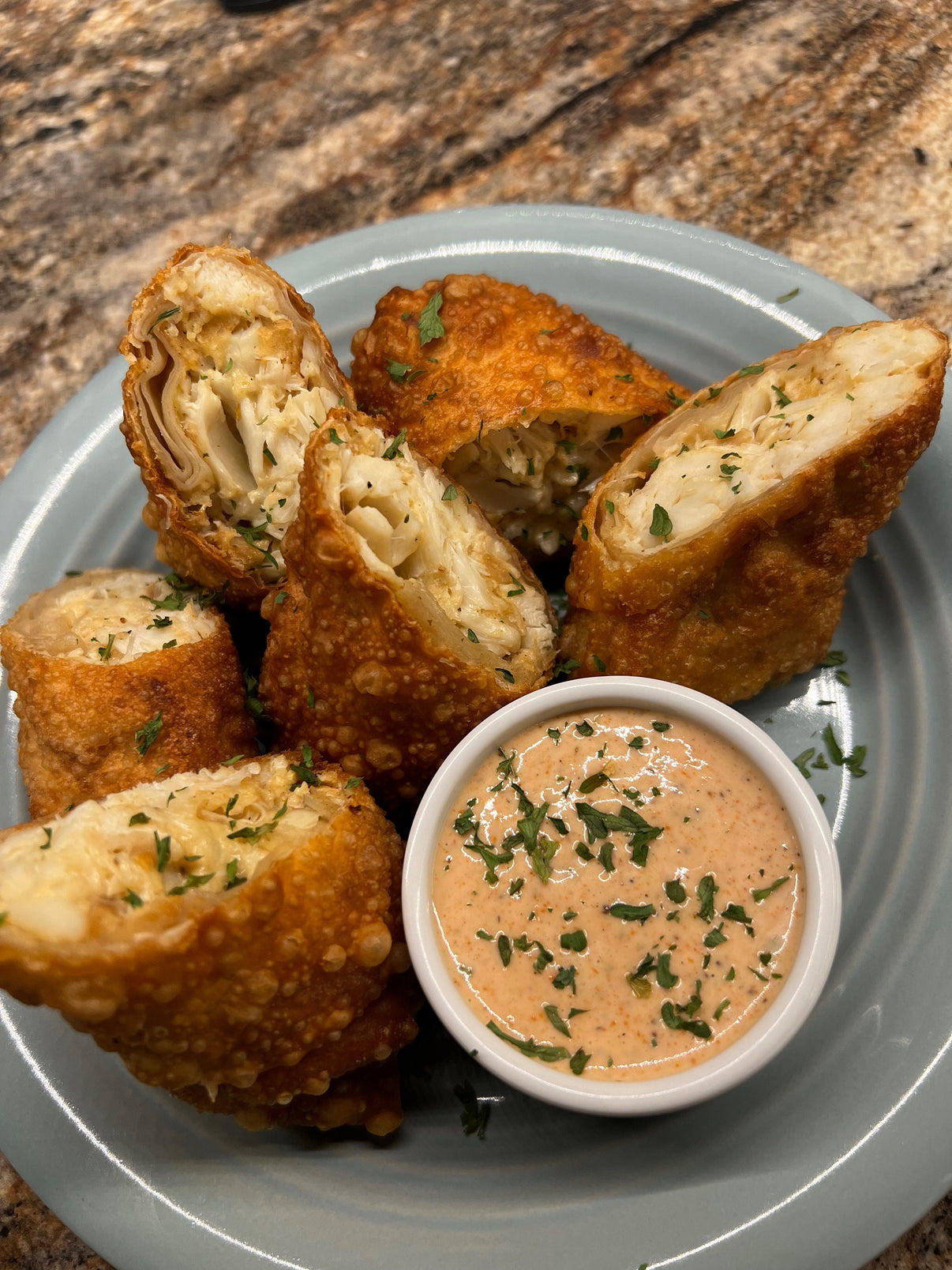 Crab Cake Egg Rolls Recipe The O'Neal's Way