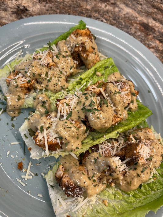 Chicken Caesar Lettuce Boats Recipe